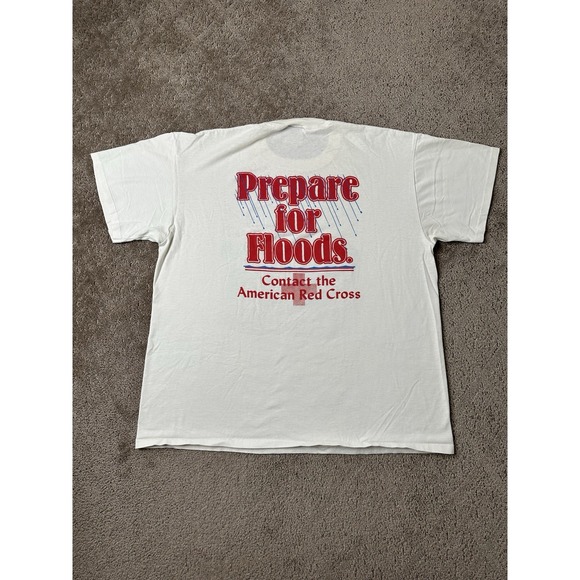 Vintage Mens 90s T-shirt LIFE IS NOT A GAME SO PLAY IT SAFE, Streetwear Size XL - Picture 2 of 7